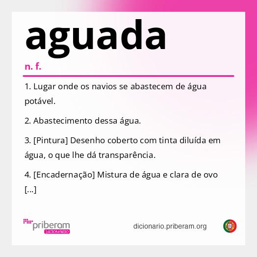 Significado de aguada
